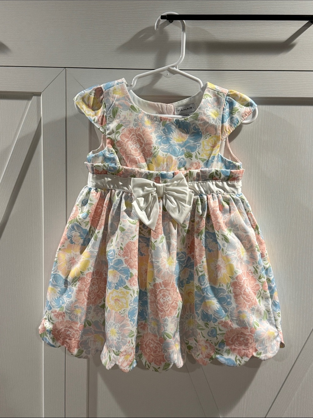 Tahari Floral Bow-Accent Toddler Dress